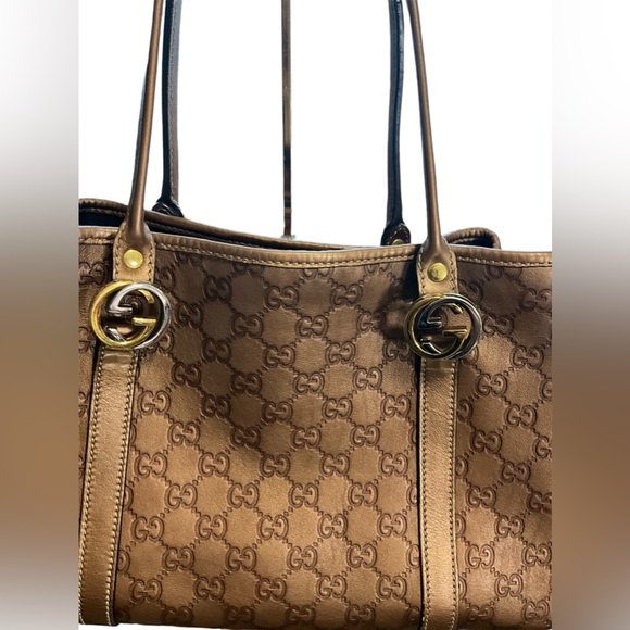 💜🦋 Buyers Giveaway 💜🦋EUC GUCCI Guccissima Leather Hand Bag - Picture 12 of 14